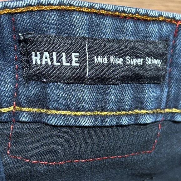 🔥🔥🔥True Religion Dark Blue Women's Mid Rise Super Skinny Jeans Size: 27🔥🔥🔥 - Picture 3 of 5